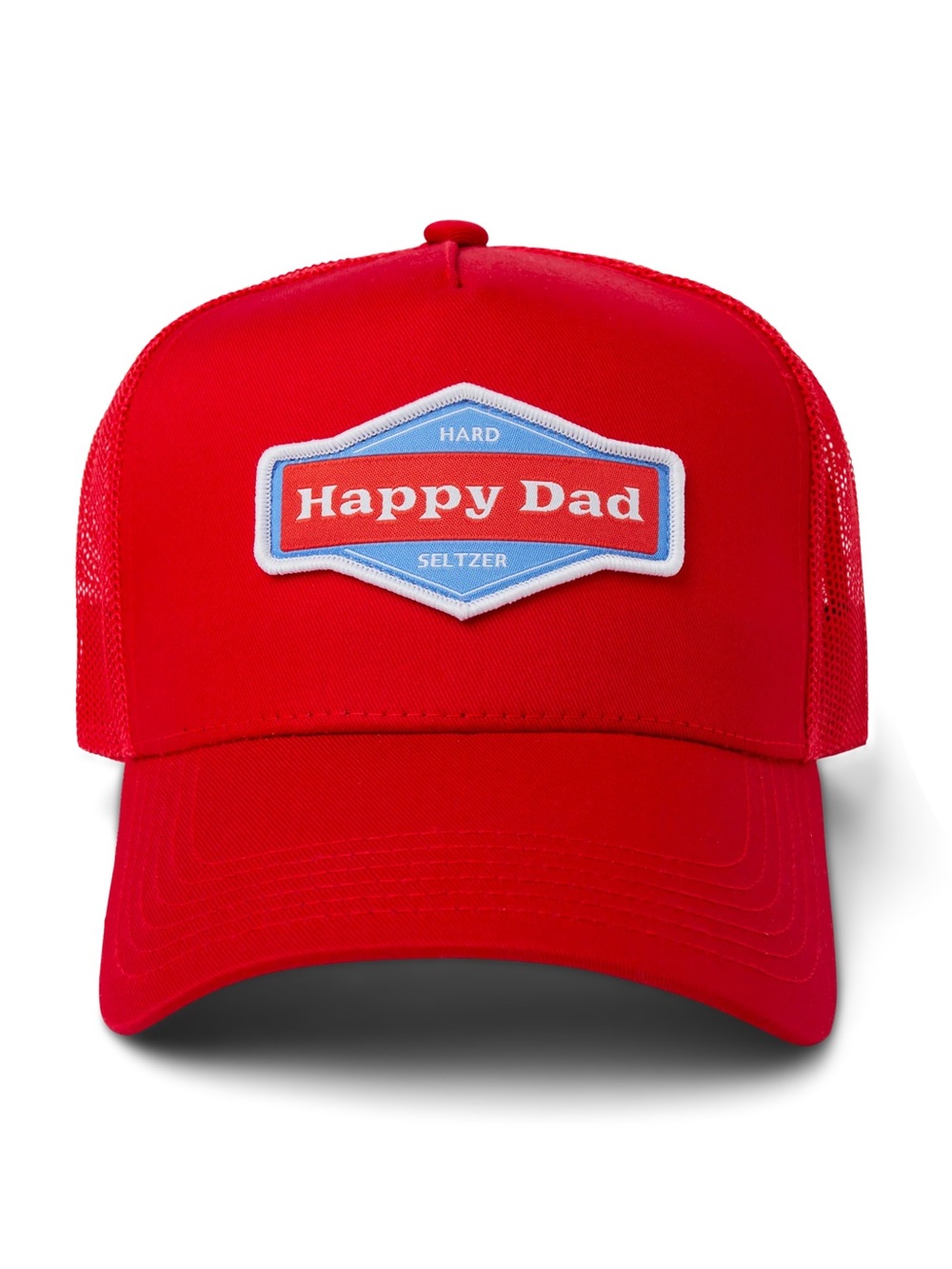 Happy Dad Trucker Hat (Red)